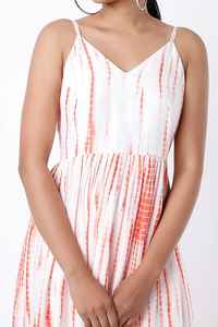 2025 New Bohemian Hot Selling Tie Dye Long Maxi V-Neck 100% <b>Rayon</b> Fabric Sleeveless Loose Fitting Summer Ladies Maxi <b>Dress</b> - Product Image 3