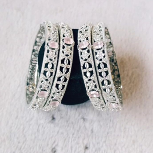 Conjuntos de joyería de mujer de calidad superior para fiesta de boda estilo Dubái pulseras y brazaletes de joyería de moda chapados en plata antigua - Product Image 4