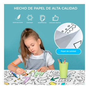 Roll of Paper for Coloring, Drawing, <b>Painting</b>, Watercolor for Boys and Girls - Assorted Colors - Product Image 6