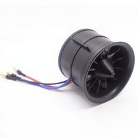Ventilateur électrique à conduit (EDF) 90 mm 6S 1450KV 3790g de poussée, 12 pales, pour modèle réduit d'avion et moteur de jet