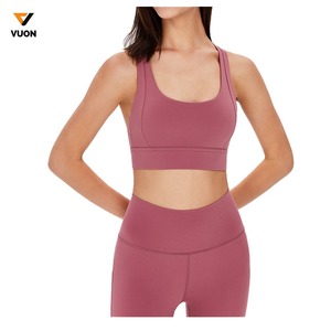Soutien-gorge de Yoga d'entraînement de gymnastique pour femmes haut soutien-gorge de sport doux respirant avec Logo personnalisé Sexy nouveauté soutien-gorge de sport pour femmes - Product Image 3