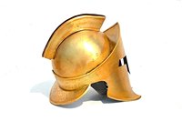 King Leonidas 300 Casque complet spartiate Armure en laiton Casque de plongée en métal