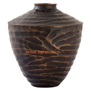 Artículos de mesa negros de aluminio de calidad superior Floreros Estándar Nuevo estilo Decoración de mesa Floreros Macetas para uso en interiores - Product Image 2