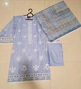 Trajes de césped Chickenkari bordados confeccionados para mujer de calidad superior Venta caliente vestido de césped/algodón para mujer a precio mayorista - Product Image 2