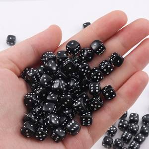 Cuentas de Resina en Forma de Cubo D6 de 8mm, Coloridas, con Orificio, Colores Variados, Transparentes, Hechas a Mano, Pintadas a Mano, para Pulseras, Fabricación de Joyería DIY - Product Image 4