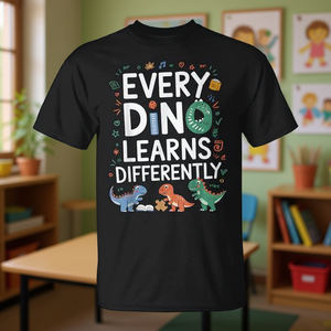 T-shirt Aba Therapy - Ogni Dinosauro Impara in Modo Diverso - Categoria Prodotti Promozionali - Product Image 3