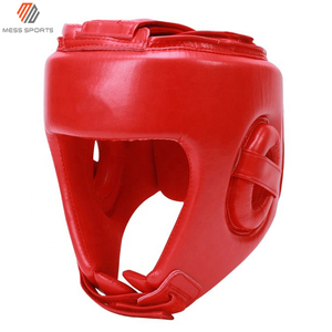 New Wholesale Custom Leather Boxing <b>Head</b> Guard High Quality Protective <b>Training</b> Fight Headgear - Product Image 2