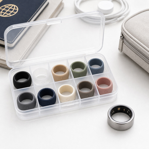 เคสซิลิโคนกันรอยขีดข่วนสำหรับแหวนสมาร์ท ใช้ได้กับ Samsung Galaxy Ring  พร้อมโลโก้แบบกำหนดเอง ชุดเคสซิลิโคนสำหรับออกกำลังกาย 4 ชิ้น - Product Image 1