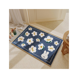 Alfombrillas de baño de PVC antideslizantes personalizadas del fabricante, alfombrilla de baño para ducha impermeable y a prueba de polvo hecha de poliéster duradero - Product Image 4