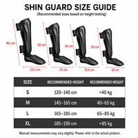 Protège-tibias de boxe en cuir PU de haute qualité, personnalisés OEM ODM |   Protection Professionnelle Personnalisée pour les Jambes pour l'Entraînement au Muay Thai