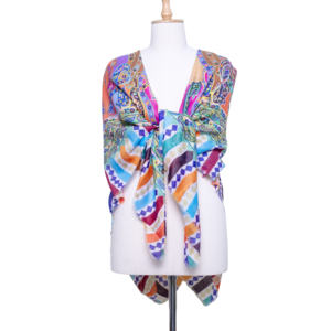 Schal stola schultertuch umschlagtuch umhangetuch umhang umhangetuch kopftuch umschlagetuch ไหมพิมพ์ดิจิตอล - Product Image 6