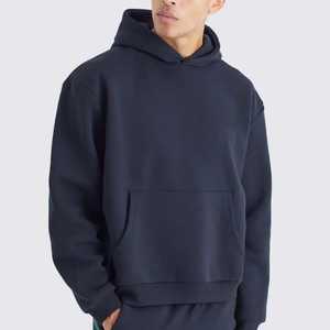 Conjuntos de chándal OEM de alta calidad, 2 piezas, holgados, en blanco, de peso pesado, 500 GSM, chándales Boxy Fit, chándal personalizado de gran tamaño para hombre - Product Image 5