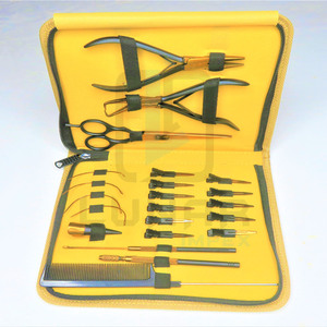 Kit de Herramientas para Extensiones de Cabello en Cuero PVC en Color Oro Rosa Plasma y Negro Mate con Etiquetado de Marca Personalizado Gratuito - Product Image 2