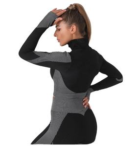 Ensemble de sport respirant et extensible quatre directions à taille haute - Tenue de yoga et de gym 4XL avec bretelles croisées, couleur unie, grandes tailles pour femmes - Product Image 6