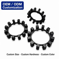 Coupleur adhésif de tampon NBR 12 griffes OEM élément en caoutchouc flexible araignée élastomère alésage 20mm 3000 RPM pour accouplements d'arbre d'impression