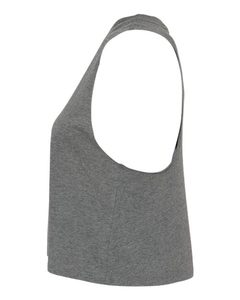 Bella + Canvas Mujer Racerback Cropped Tank Mujer Gris Sólido Top Racerback Tank Top Camisetas - Product Image 6