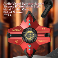 Casque de jeu sans fil Fidget Spinner JL 5.3 avec réduction active du bruit, étanche IPX-4, LED RGB et indicateur de batterie