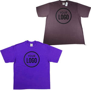 เสื้อยืดผ้าคอตตอนคอกลมผ้าคอตตอนสำหรับผู้ชายพิมพ์ลายว่างเปล่าบนถนนสุดเท่ทรงหลวมสีแดงโลโก้แบบกำหนดเอง - Product Image 5