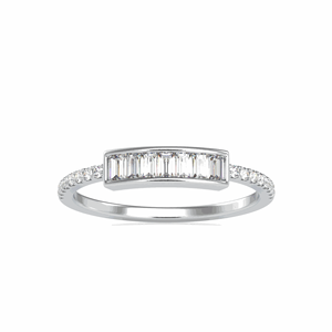 Anillo de Bodas con Diamante Talla Baguette para Mujer - Product Image 1