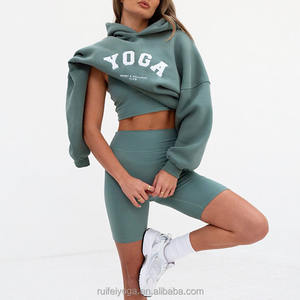 Streetwear unisexe brodé 3d graphique personnalisé sweat-shirt à capuche et sweat-shirt en éponge française 100% coton épais et surdimensionné pour femme - Product Image 6