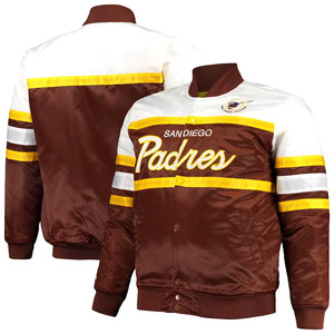 เสื้อแจ็กเก็ตซาตินทีมเบสบอลทีมตัวแทนทำจากผ้าซาตินงานตามสั่ง - Product Image 3