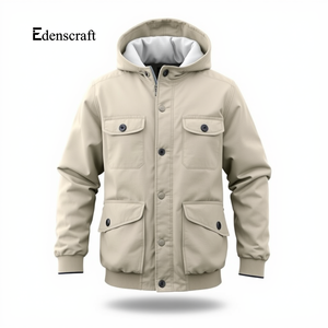 Veste d'hiver en toile épaisse pour homme, capuche, imperméable, respirante, écologique, coupe-vent, résistante au froid, durable, pour l'extérieur - Product Image 1