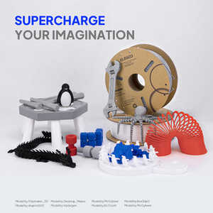 Filamento para Impresora 3D Elegoo PLA Plus Negro de 10 kg, 5 kg Extruido, Más de 20 Tipos, Incluyendo TPE, PCL, HIPS, PETG, TPU, ABS, PA, PP, PPS, PEEK, Nylon, POM - Product Image 5