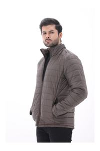 Veste matelassée personnalisée pour hommes Manteau d'extérieur d'hiver à col montant et fermeture éclair de haute qualité - Product Image 3