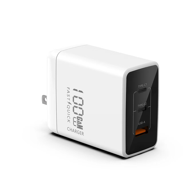 100W GaN Charger Quick Charge Fast Charging Type C Charger QC4.0 PD 3.0 USB C Adapter for iPhone 15 14 13 iPad Pro Macbook
