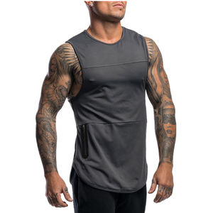 Camisetas sin mangas de estilo callejero con bordado de punto con estampado 3D personalizado - Product Image 3