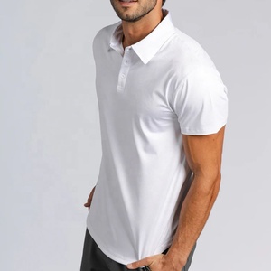 เสื้อโปโลกีฬากอล์ฟของผู้ชายทรงเข้ารูปแบบพรีเมี่ยม - Product Image 4