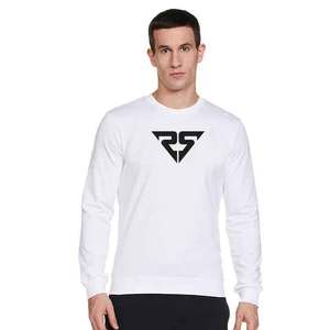 Nouveau design impression personnalisée hommes femmes unisexe polaire sweats couleur blanche 100% coton ras du cou pull à capuche sweats - Product Image 1
