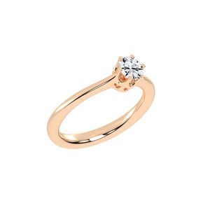 Anillo de oro rosa con diamantes cultivados en laboratorio-Joyería de lujo sostenible para cada ocasión - Product Image 2