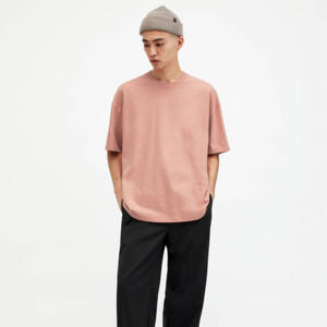 Camisetas de algodón 100% lavadas con ácido de gran tamaño para hombre, estilo de calle, ligeras y transpirables - Product Image 1