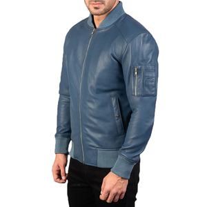Veste en cuir légère de haute qualité avec logo personnalisé pour hommes, manches longues, veste en cuir véritable ou en PU - Product Image 6