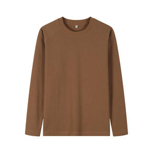 Polyester <b>Black</b> Waffle <b>T</b>-<b>Shirts</b> 260gsm Raglan <b>Long</b> Sleeve Waffle <b>T</b> <b>Shirt</b> - Product Image 5