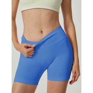 Short taille haute à séchage rapide pour femme avec technologie extensible dans les 4 sens pour les activités quotidiennes et sportives - Product Image 2