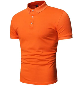 Chemises polo pour hommes 100% coton, vêtements de golf, manches courtes, t-shirts vierges avec fermeture à boutons et t-shirts anti-froissement - Product Image 4