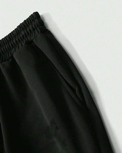 Pantalones de chándal apilados acampanados lavados con ácido para hombre de algodón 100% al por mayor, pantalones acampanados informales con patrón recto, ropa personalizable - Product Image 4