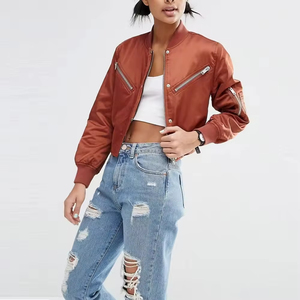 Blouson Bomber Léger Respirant Imprimé en Tricot pour Femme Nouveau Style pour Utilisation en Plein Air avec Couleurs Personnalisées et MOQ Faible - Product Image 5