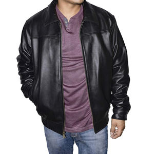 แจ็กเก็ตหนังผู้ชายแจ็กเก็ตหนังแฟชั่นสำหรับผู้ชายขายตรงโรงงาน - Product Image 3