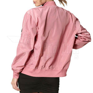 Chaqueta bomber de mujer de producto propio de diseño de servicio OEM chaqueta bomber de mujer de moda de alta calidad - Product Image 2