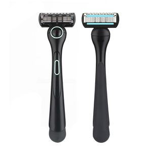 Men's 5-Blade Stainless Steel Facial <strong>Beard</strong> Shaver with Floating Head and Lubricating Strips for Wet <strong>Shaving</strong> - Product Image 1