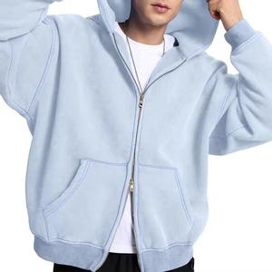 เสื้อมีฮู้ดมีซิปสำหรับผู้ชายเสื้อฮู้ดมีซิปโอเวอร์ไซส์เสื้อผ้าแนวสตรีทซักแบบมีซิปรูด - Product Image 1