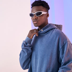 Logo personnalisé streetwear sans cordon de lavage en détresse sweat à capuche en coton éponge français coupe et couture sweat à capuche vintage - Product Image 5