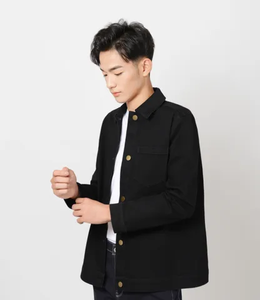 Veste en jean pour hommes coupe normale matériau confortable et durable fabriqué en vêtements d'extérieur décontractés veste en jean pour hommes vente en gros - Product Image 5