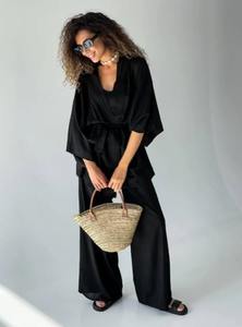 Kimono bohème décontracté tendance uni de qualité supérieure robe d'été pour femmes - Product Image 4