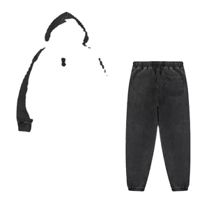 Survêtement délavé à l'acide personnalisé de haute qualité Ensemble de jogging délavé à l'acide Survêtement pour femmes en gros - Product Image 5