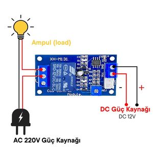 Módulo de Relé de Control de Luz Solar - Aek-Tech XH-M131 12V Interruptor Fotoresistor Automático AC 250V/10A 300mm - Product Image 4