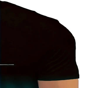 T-shirt en fibre de bambou tricoté pour homme, très demandé, col rond 3D, manches courtes décontractées avec design dégradé, couleurs et tailles personnalisables - Product Image 3